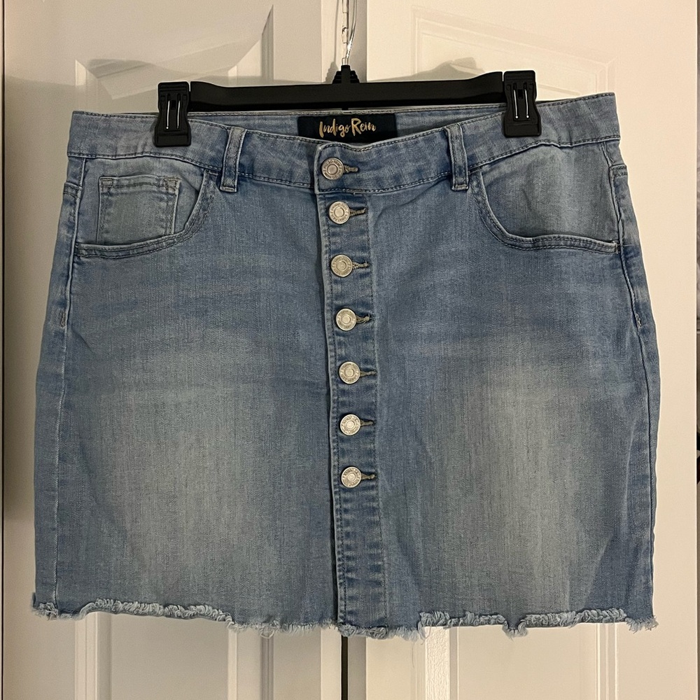 Indigo Rein Denim Mini Skirt Size 13